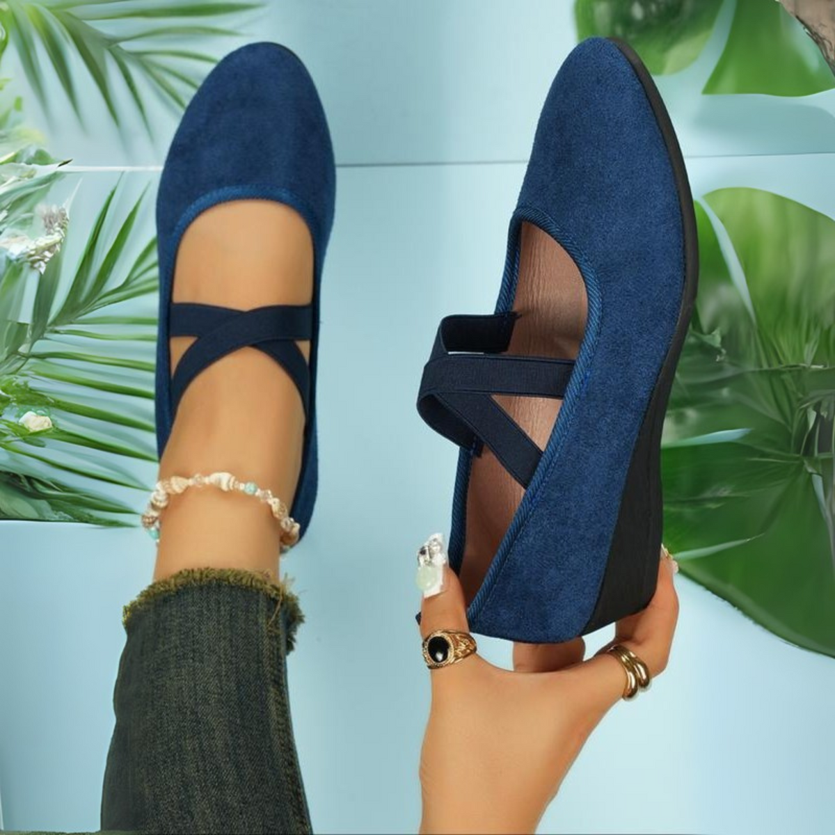 Coralyn | Closed Wedge Ballerinas